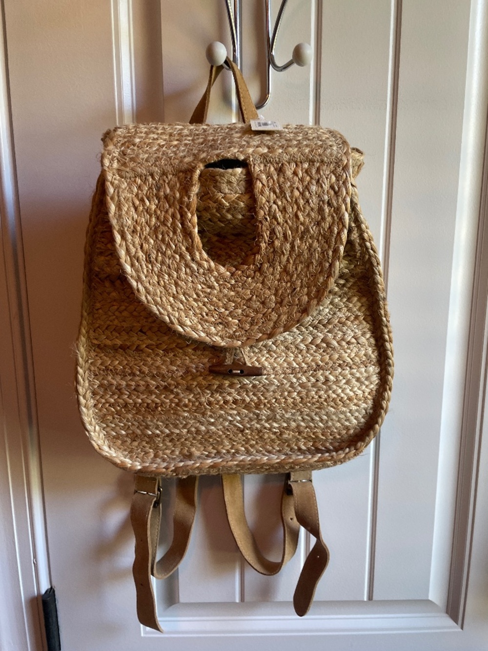 World Market Jute Backpack